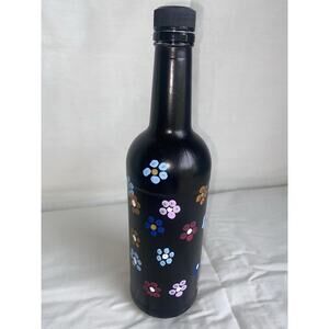 Upcycled Hand Painted Wine Bottle